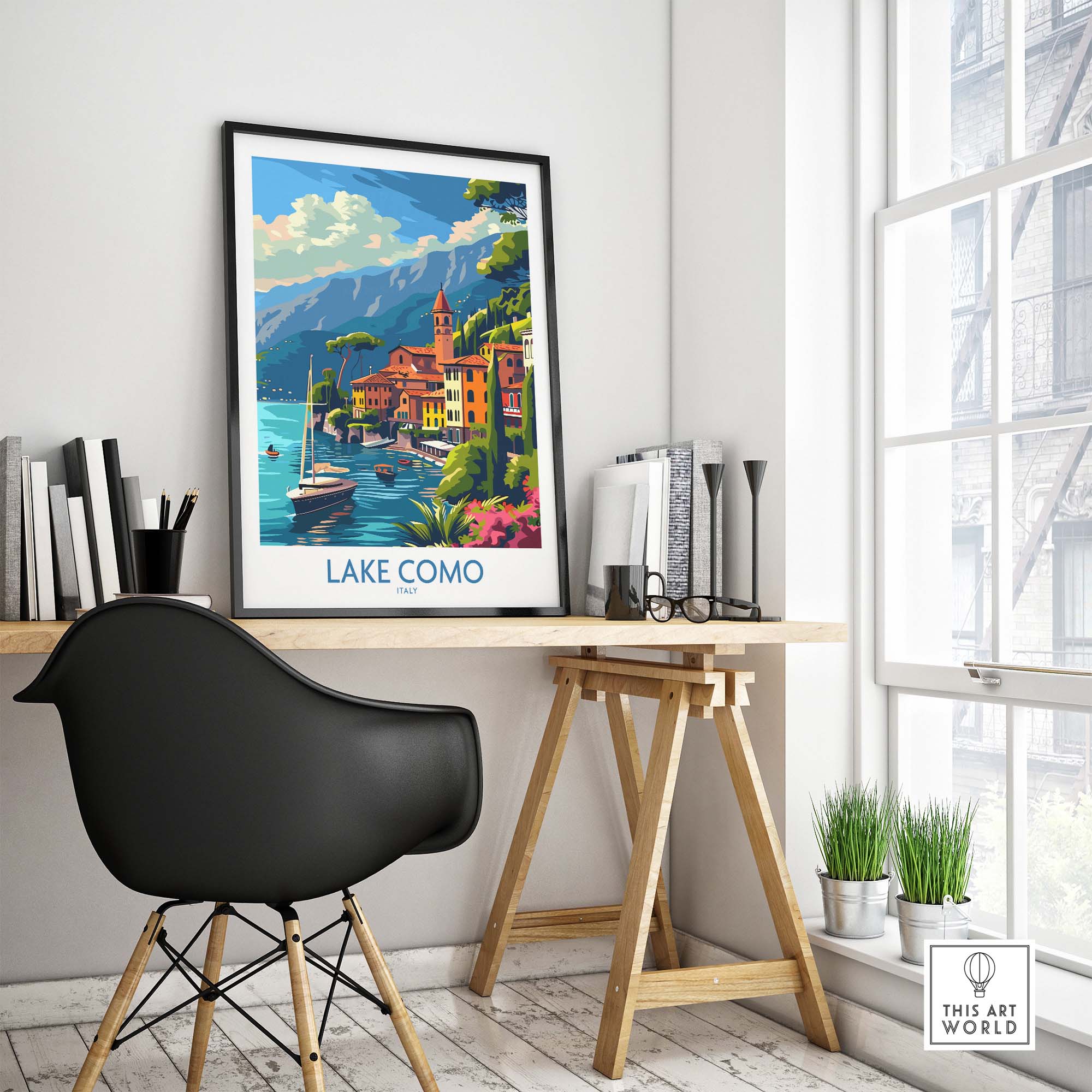Lake Como Travel Print