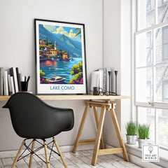 Lake Como Travel Print