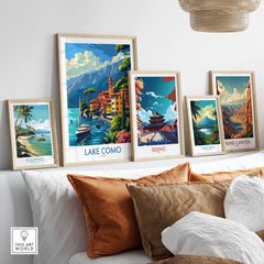 Lake Como Travel Print