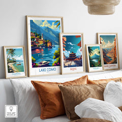 Lake Como Travel Print