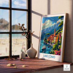 Lake Como Travel Print