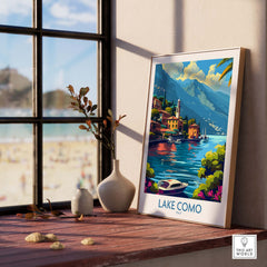 Lake Como Travel Print