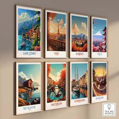 Lake Como Travel Print