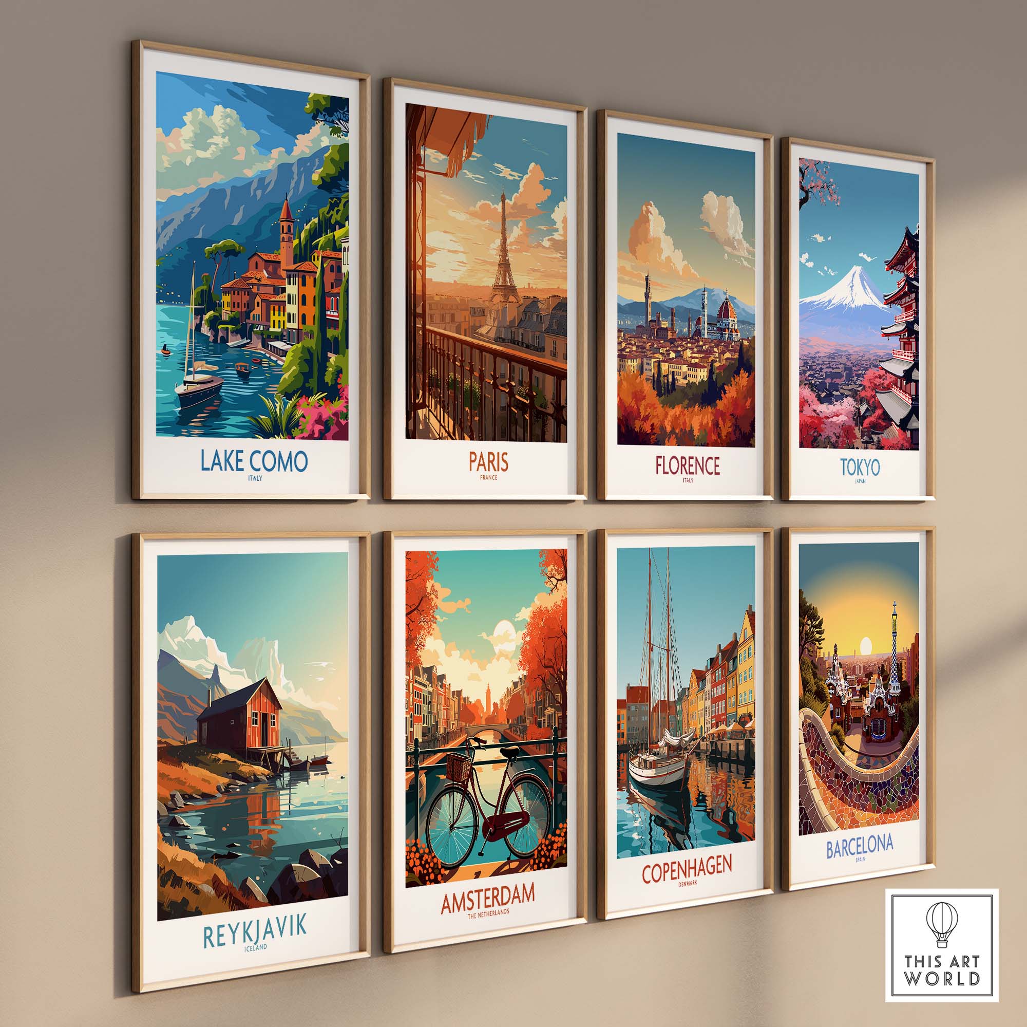 Lake Como Travel Print