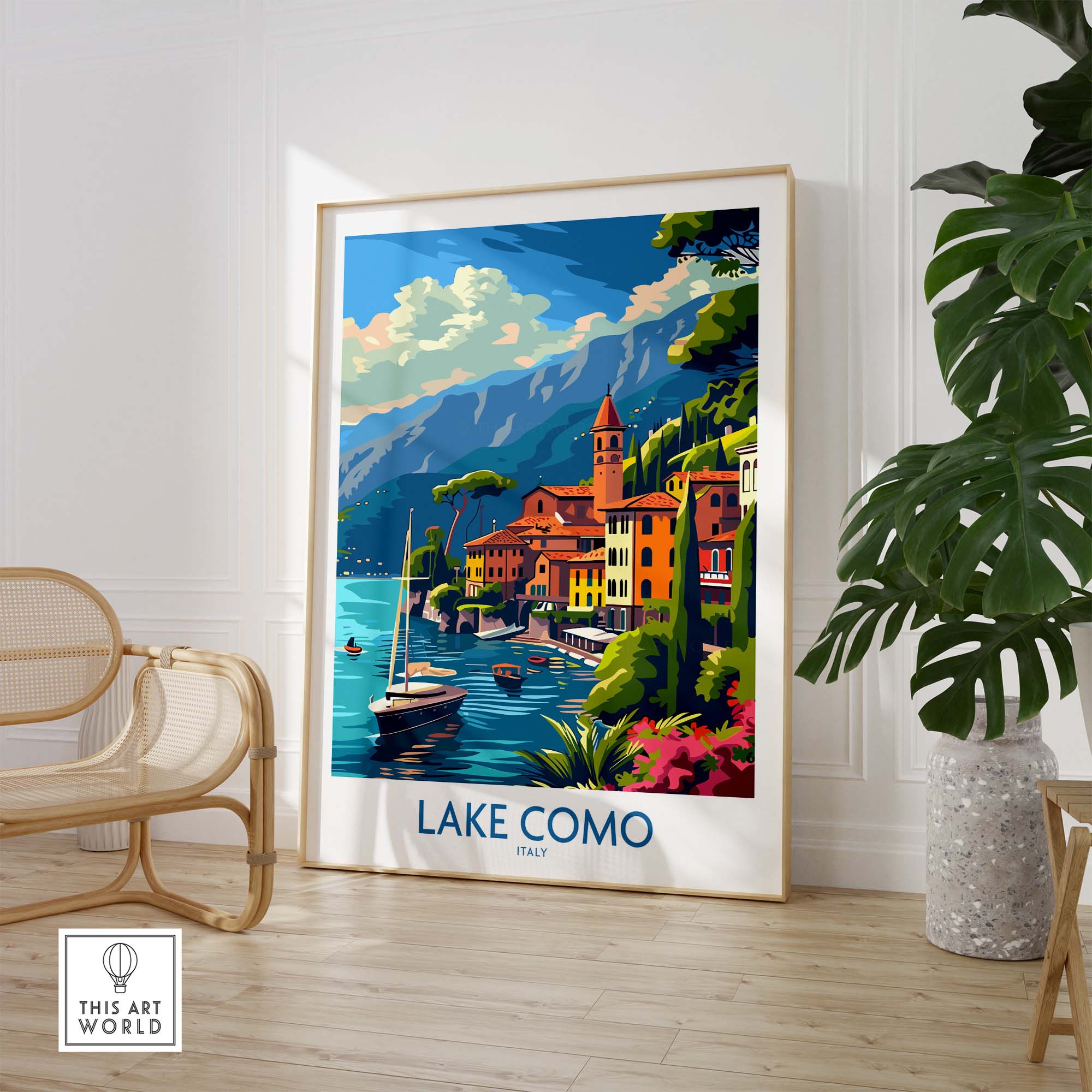Lake Como Travel Print