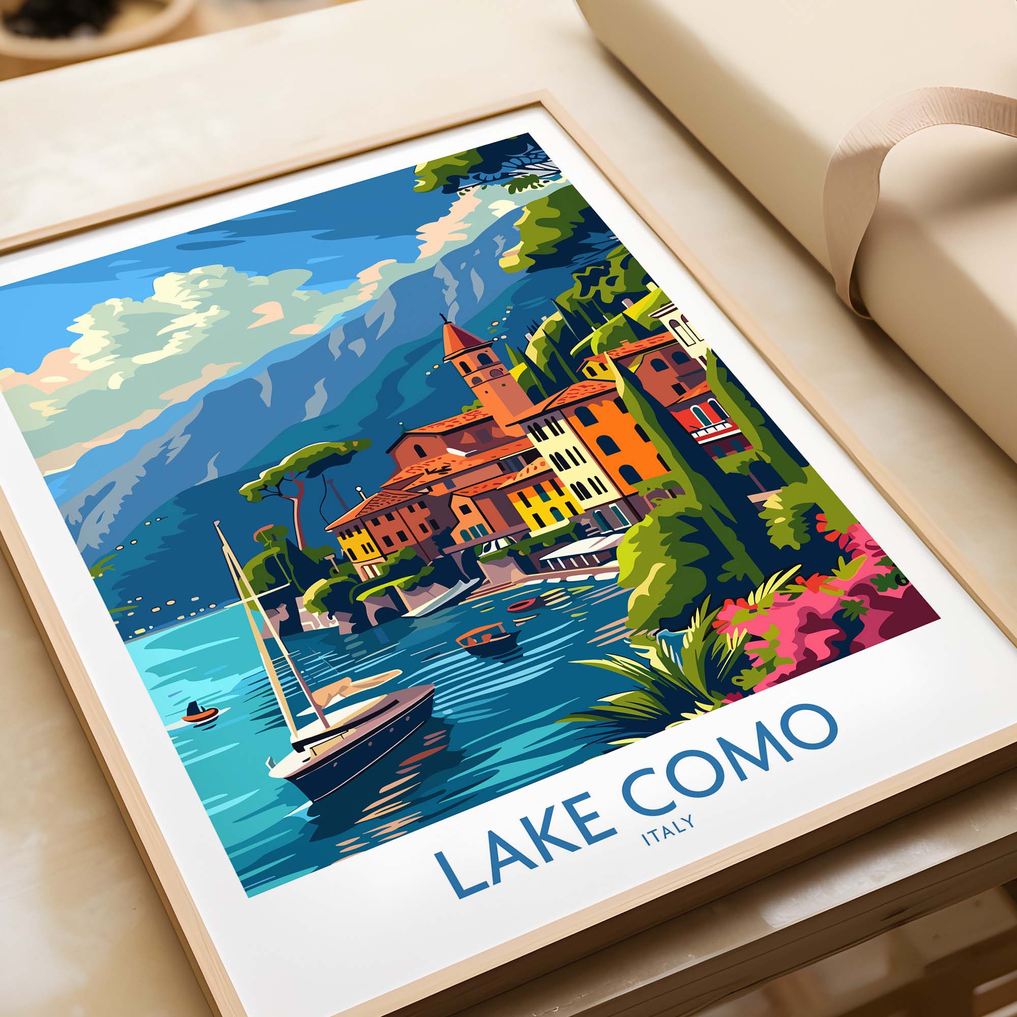 Lake Como Travel Print
