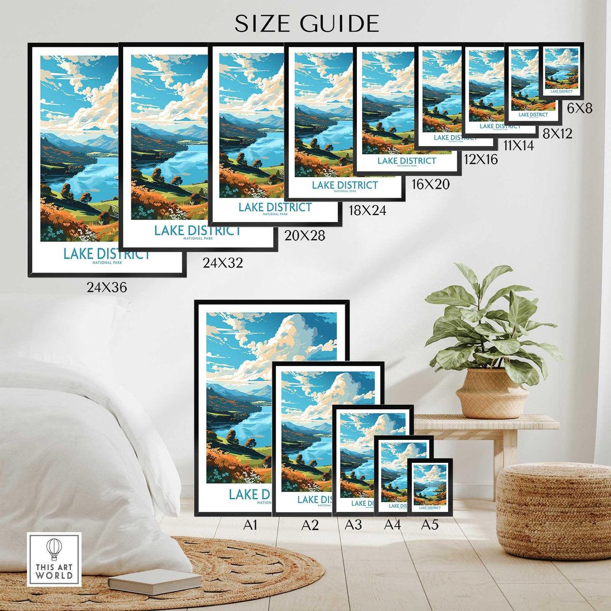 Lake District National Park Print-This Art World