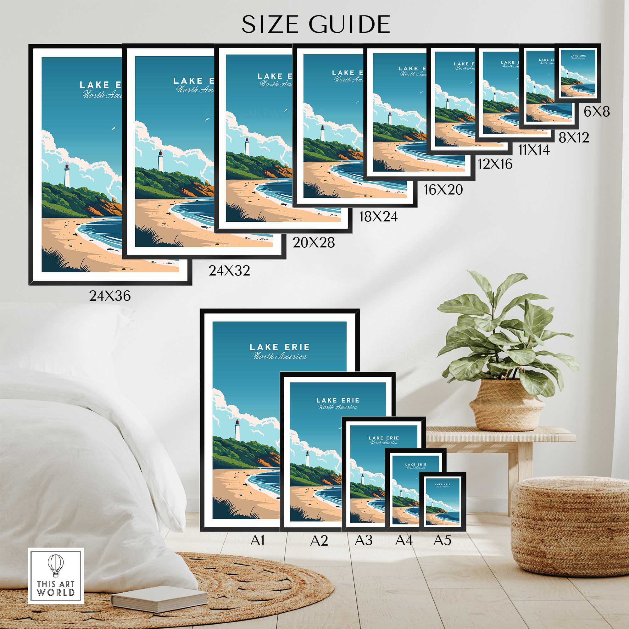 Lake Erie Poster-This Art World