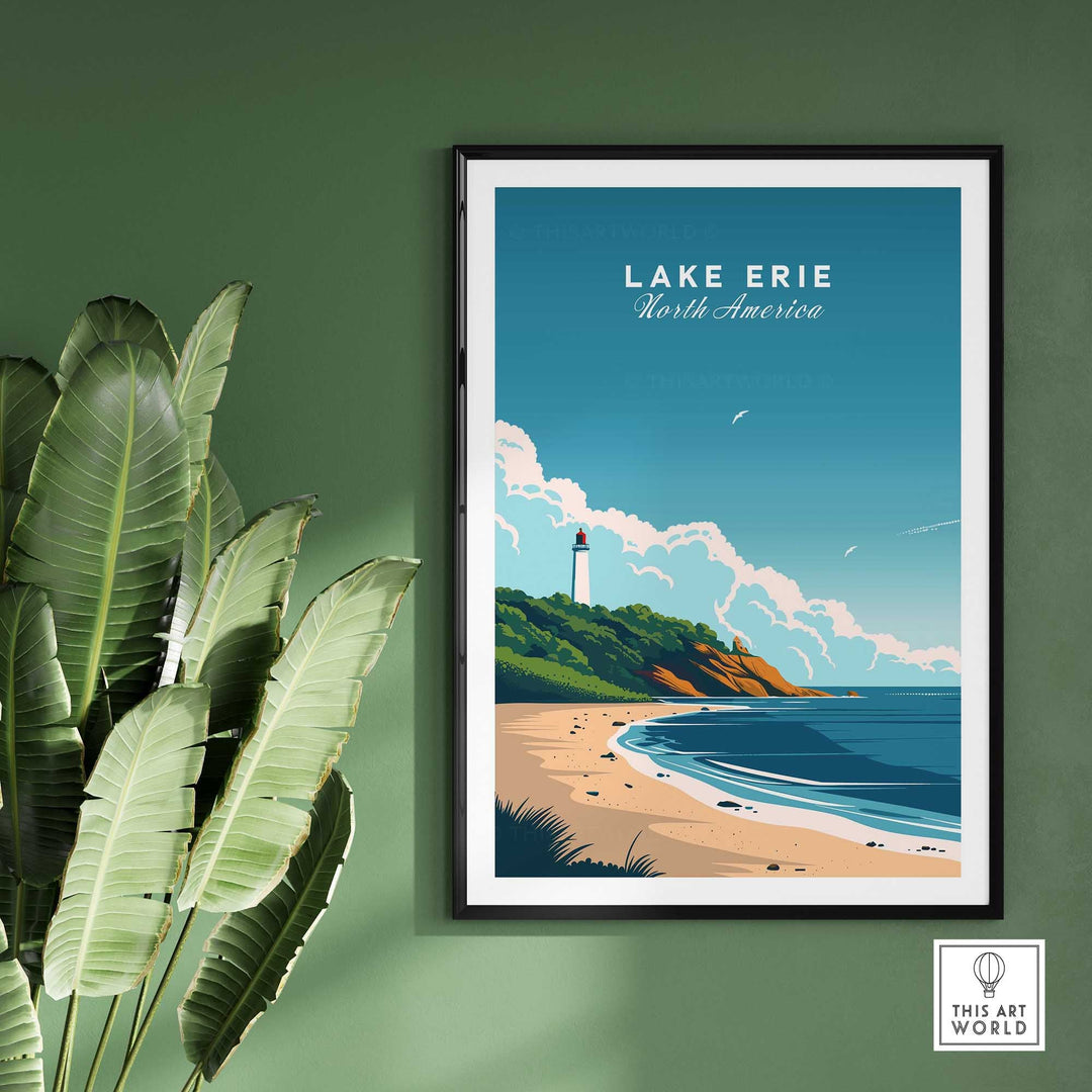 Lake Erie Poster-This Art World