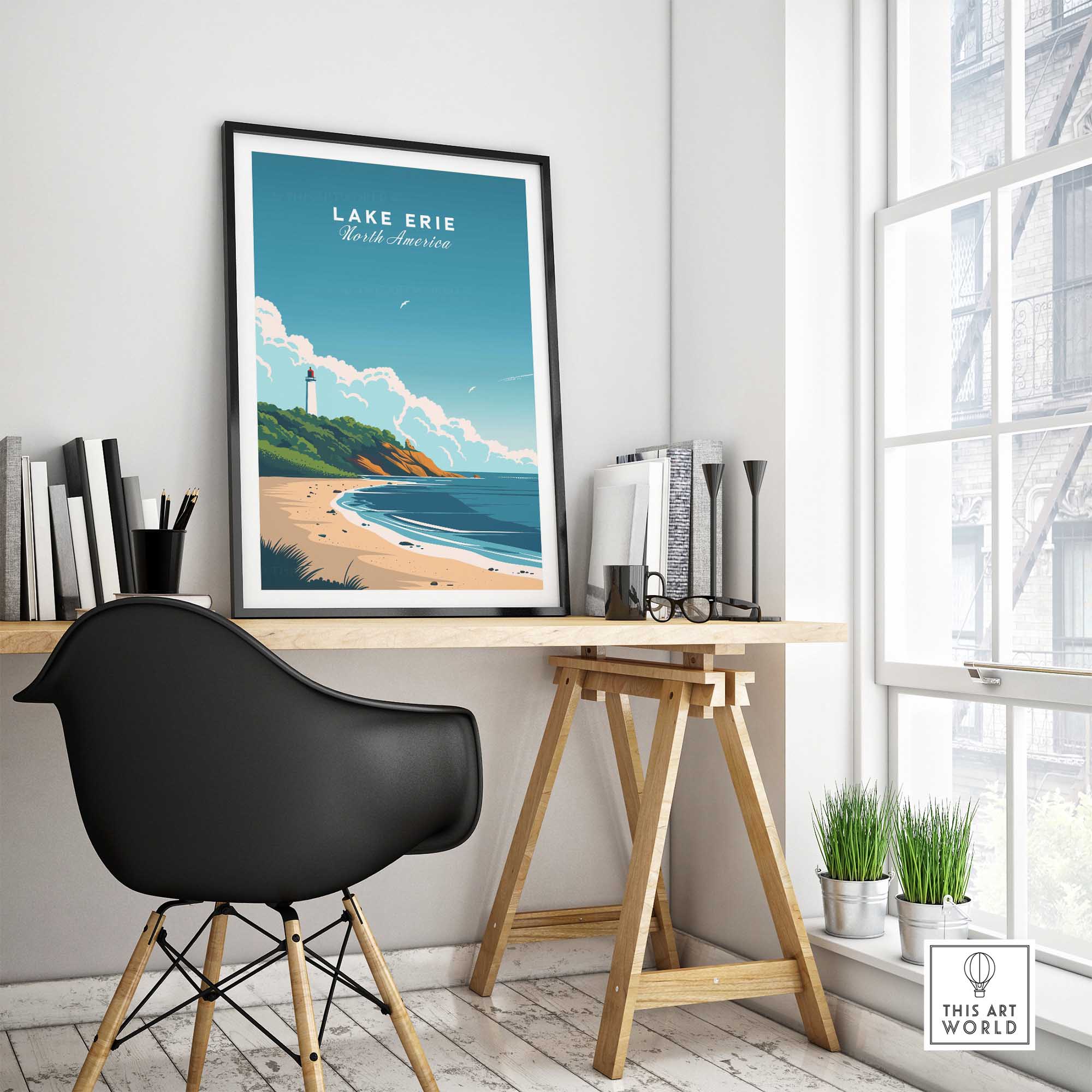 Lake Erie Poster-This Art World