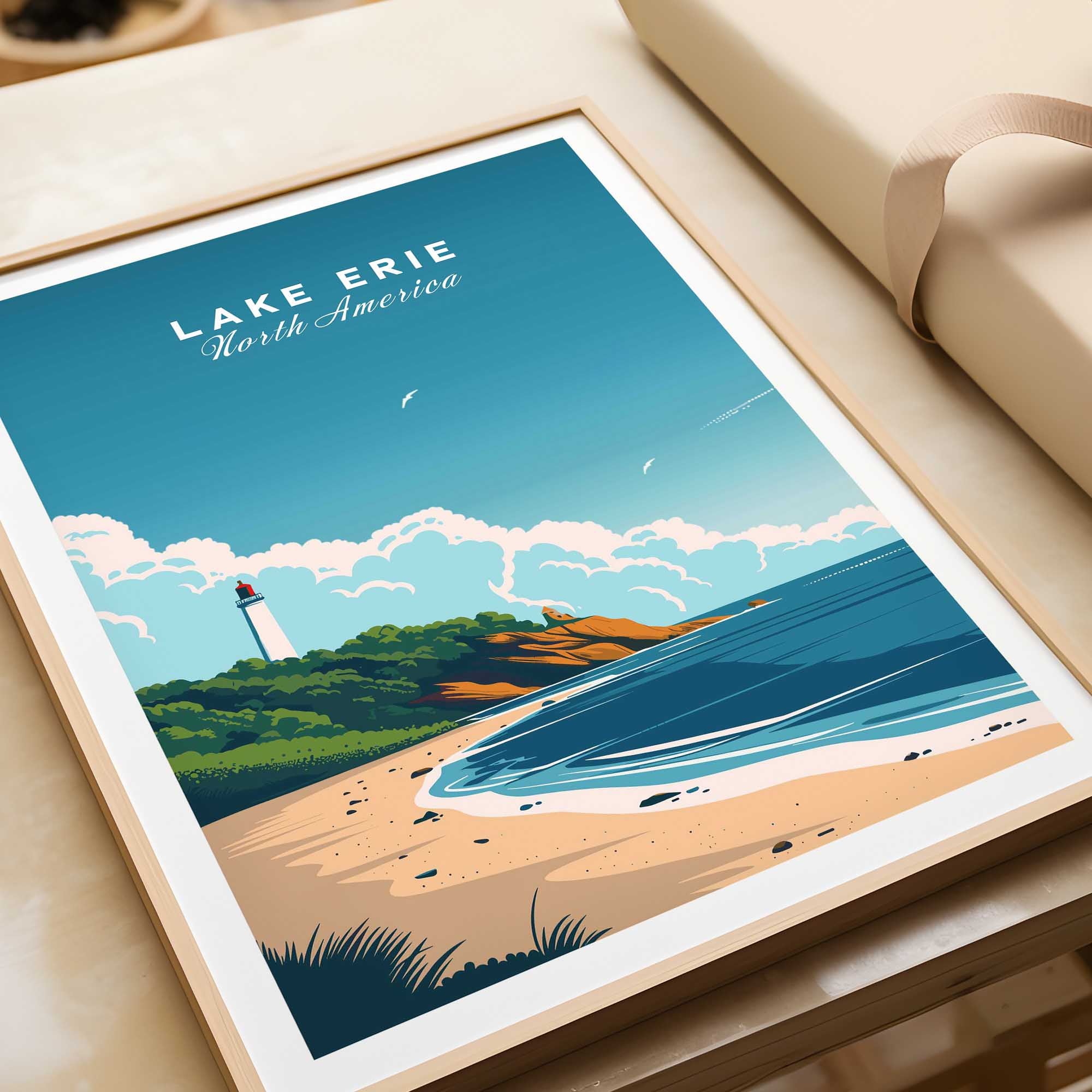 Lake Erie Poster-This Art World