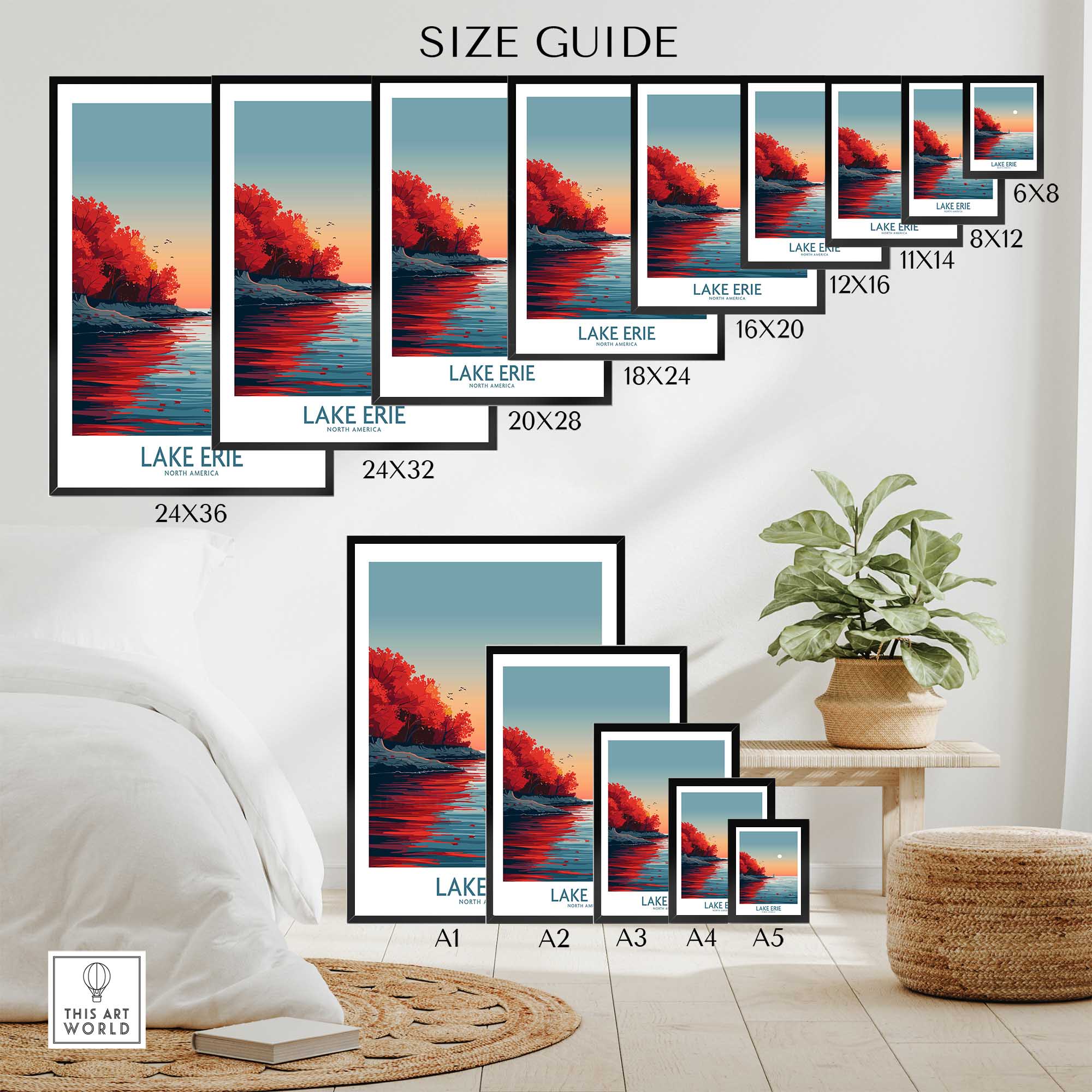 Lake Erie Poster Print-This Art World