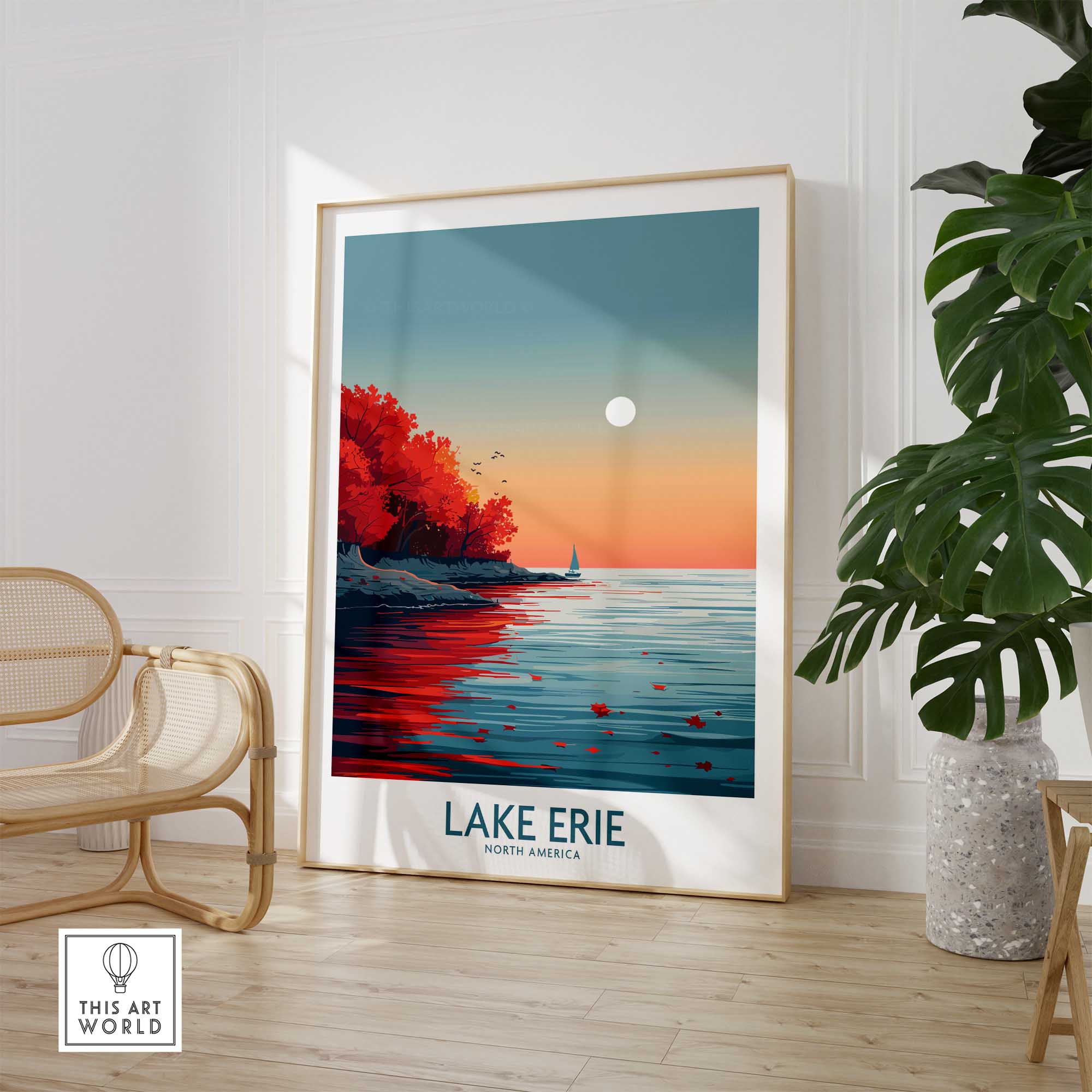 Lake Erie Poster Print-This Art World