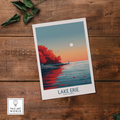 Lake Erie Poster Print-This Art World