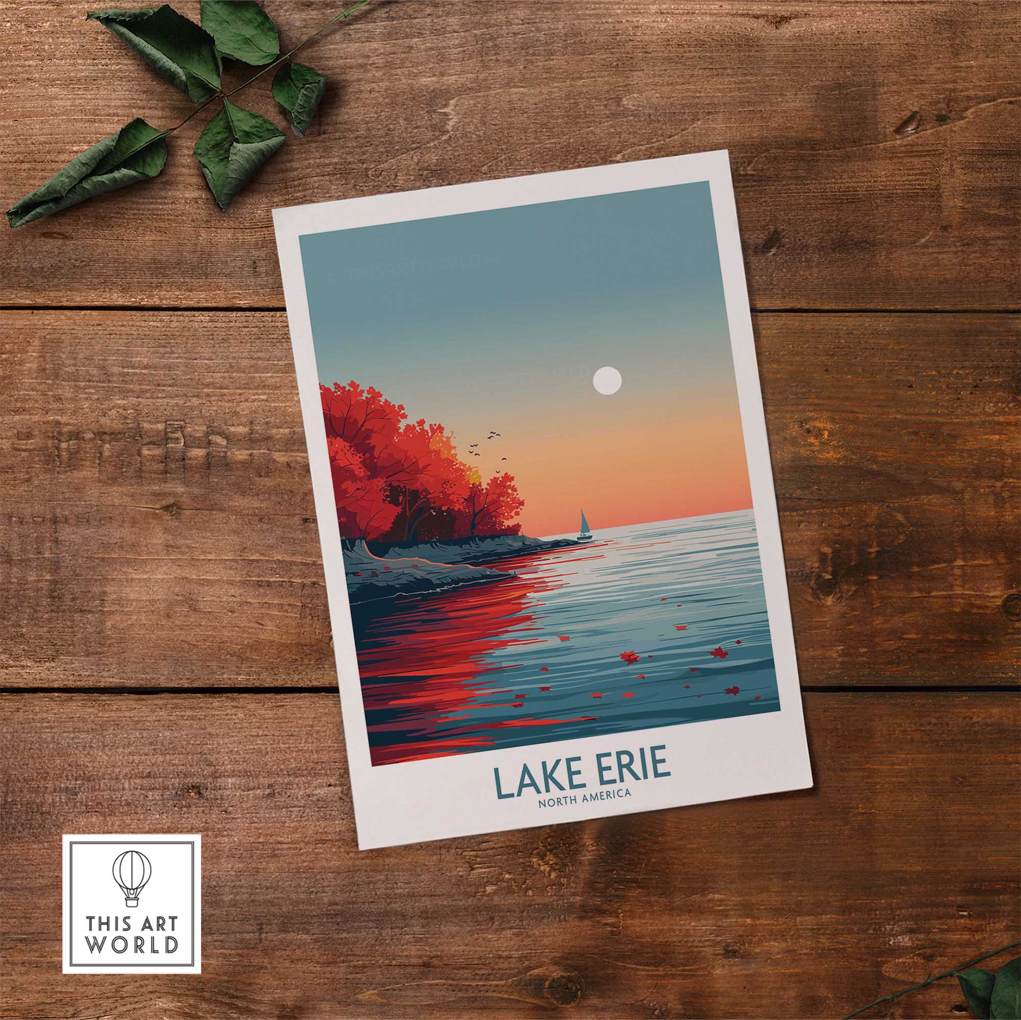 Lake Erie Poster Print-This Art World