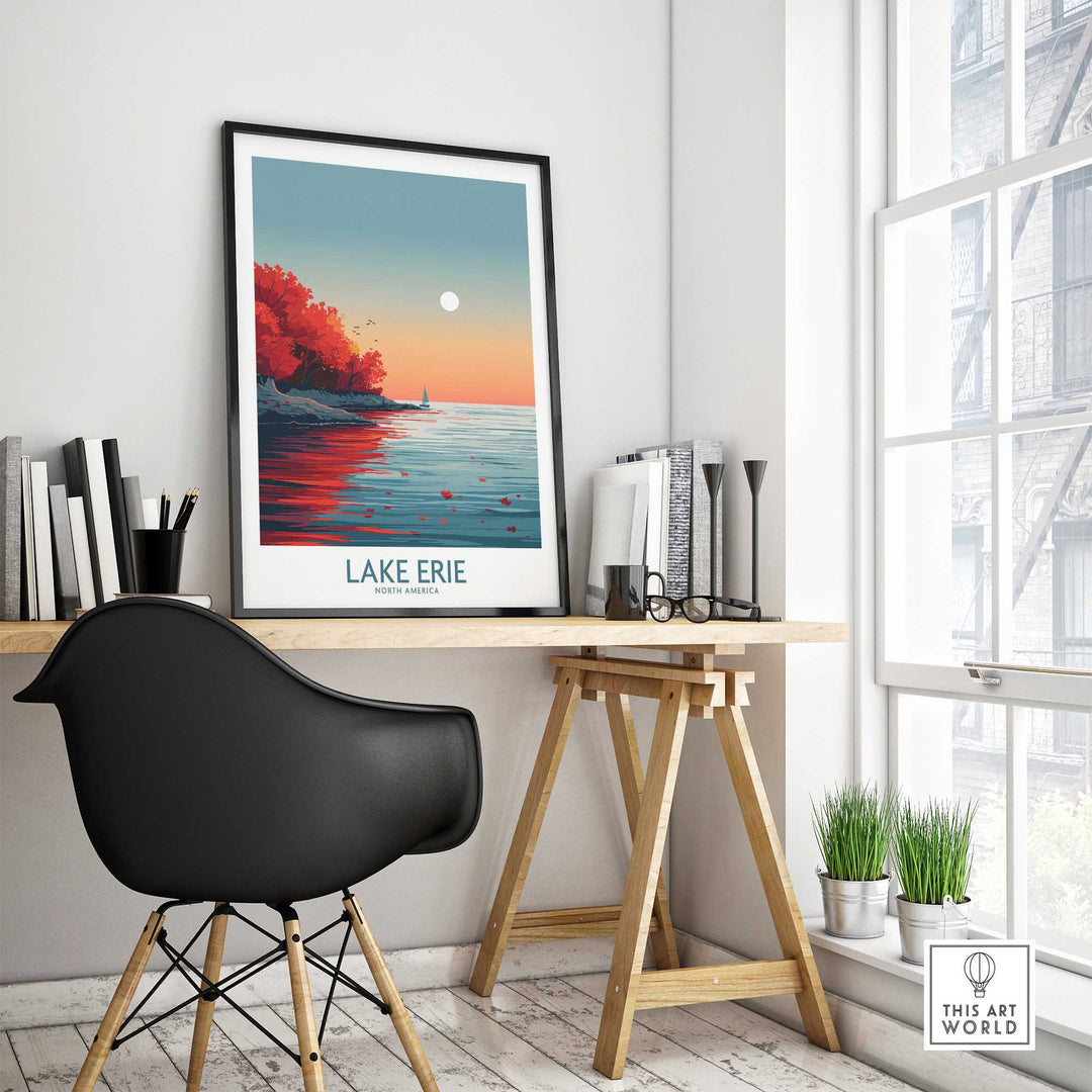 Lake Erie Poster Print-This Art World
