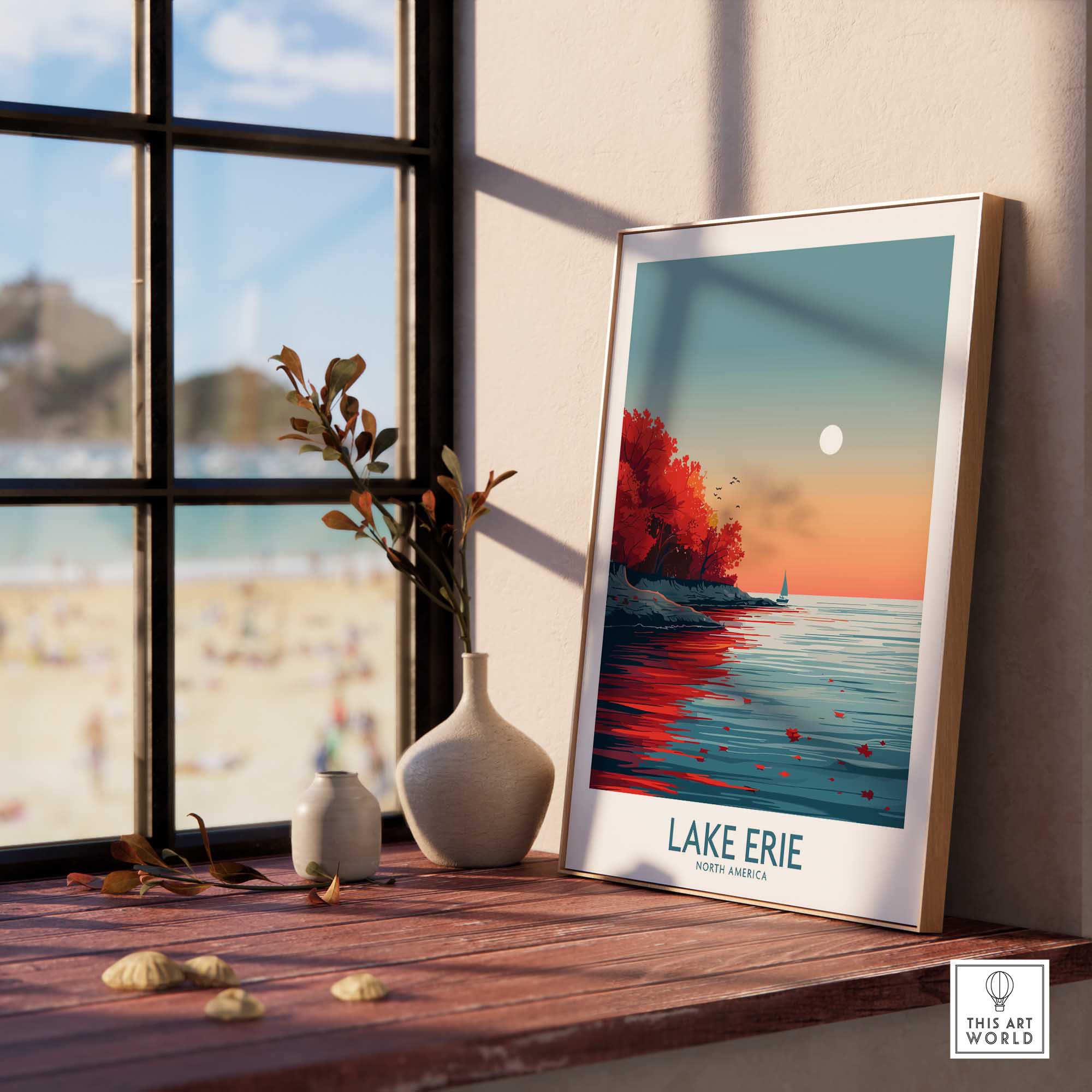 Lake Erie Poster Print-This Art World