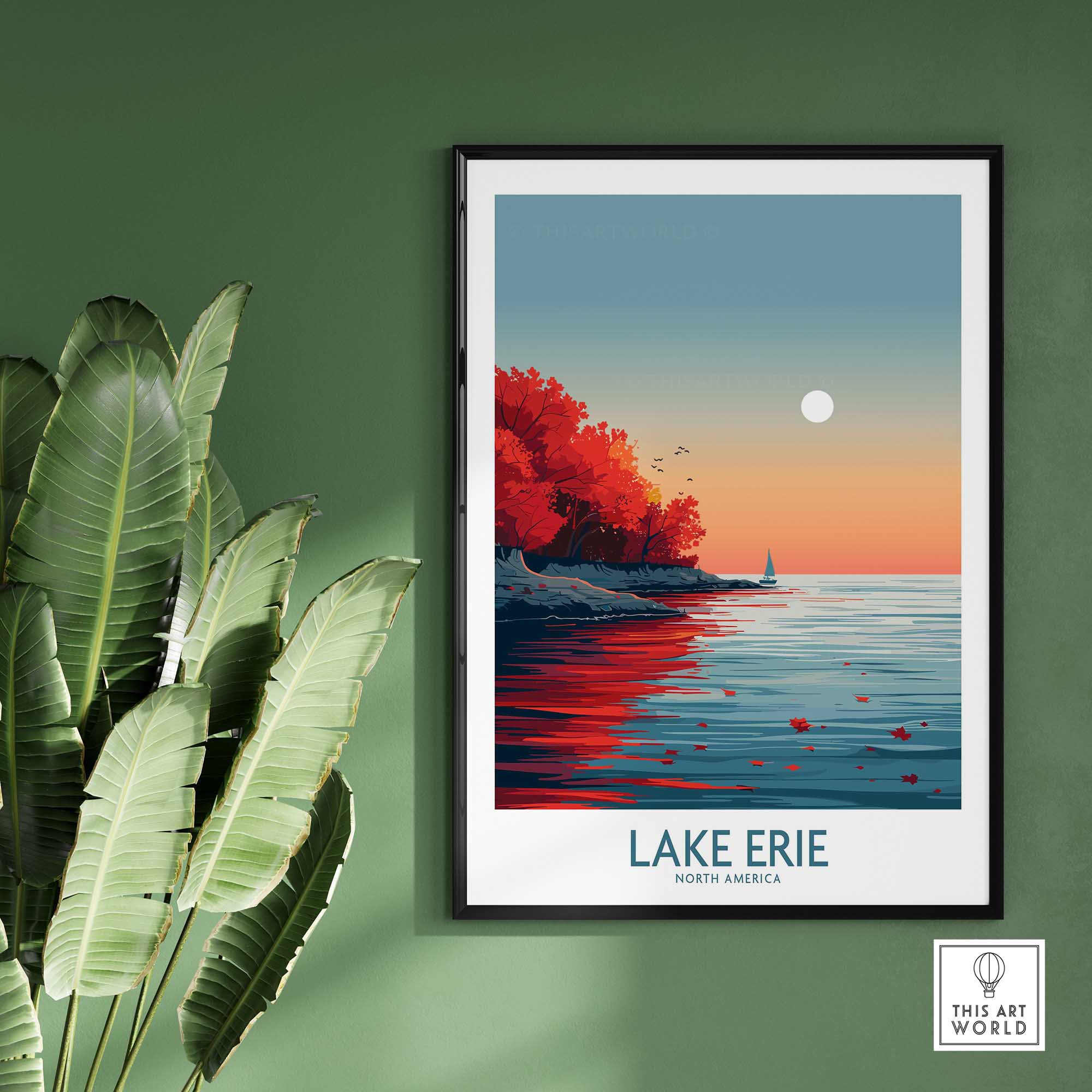Lake Erie Poster Print-This Art World