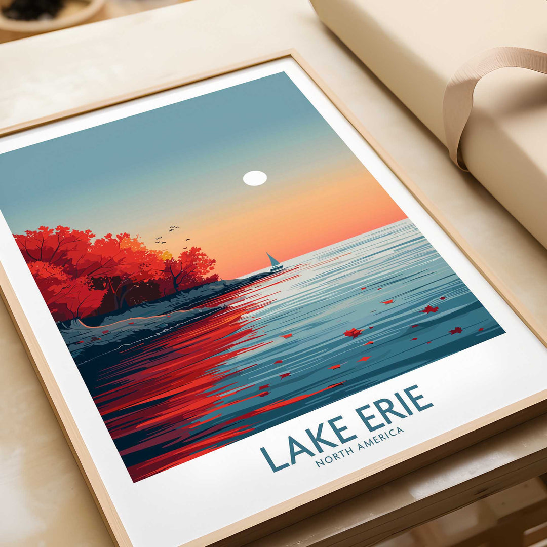 Lake Erie Poster Print-This Art World