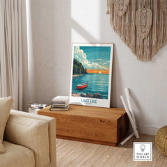 Lake Erie Print - Great Lakes-This Art World