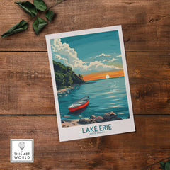 Lake Erie Print - Great Lakes-This Art World