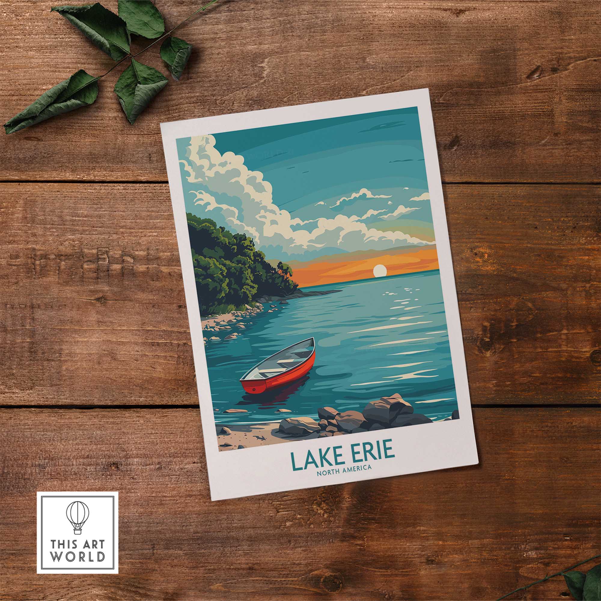 Lake Erie Print - Great Lakes-This Art World