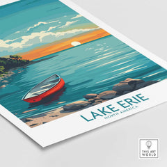 Lake Erie Print - Great Lakes-This Art World