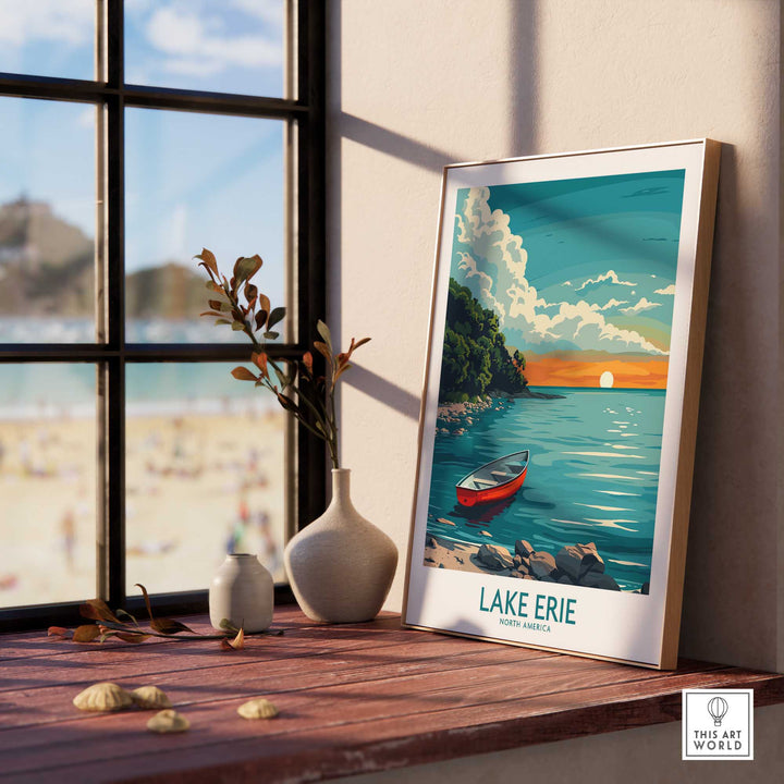 Lake Erie Print - Great Lakes-This Art World