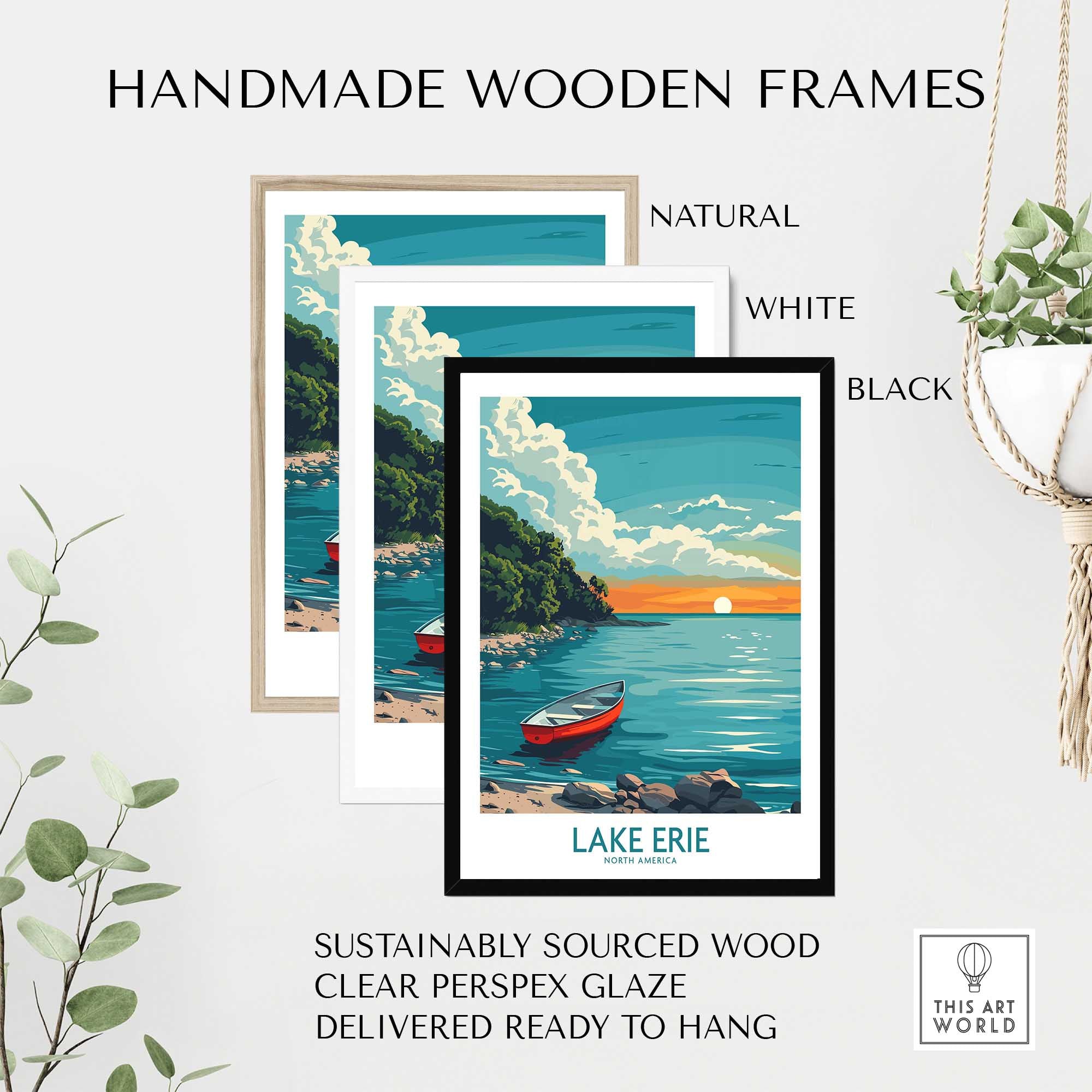 Lake Erie Print - Great Lakes-This Art World