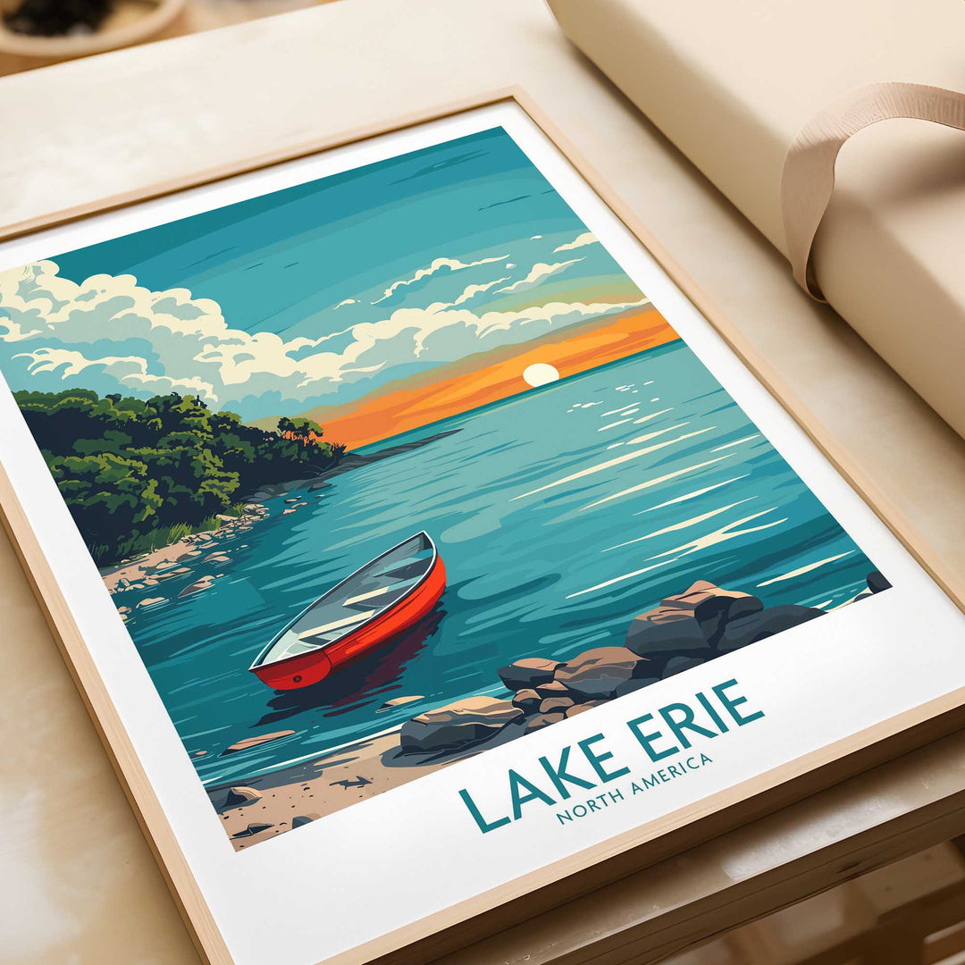 Lake Erie Print - Great Lakes-This Art World