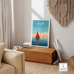 Lake Erie Travel Poster-This Art World