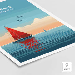 Lake Erie Travel Poster-This Art World