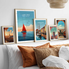 Lake Erie Travel Poster-This Art World