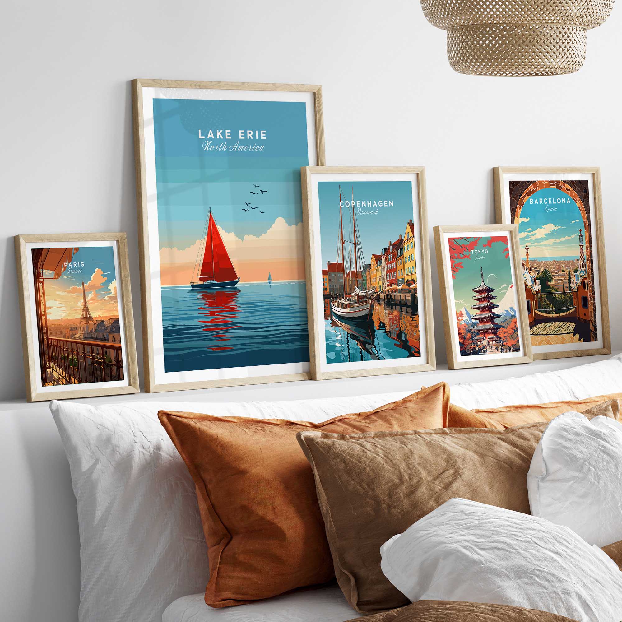 Lake Erie Travel Poster-This Art World