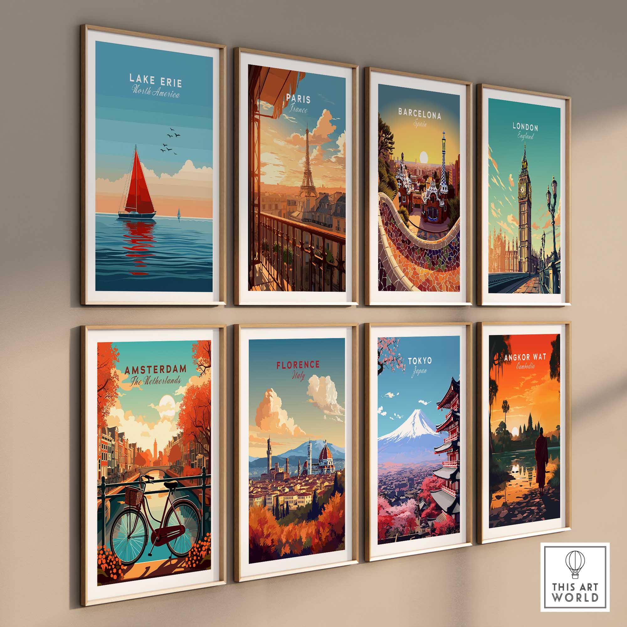 Lake Erie Travel Poster-This Art World