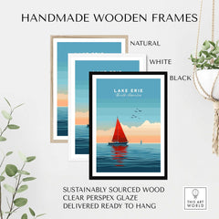 Lake Erie Travel Poster-This Art World