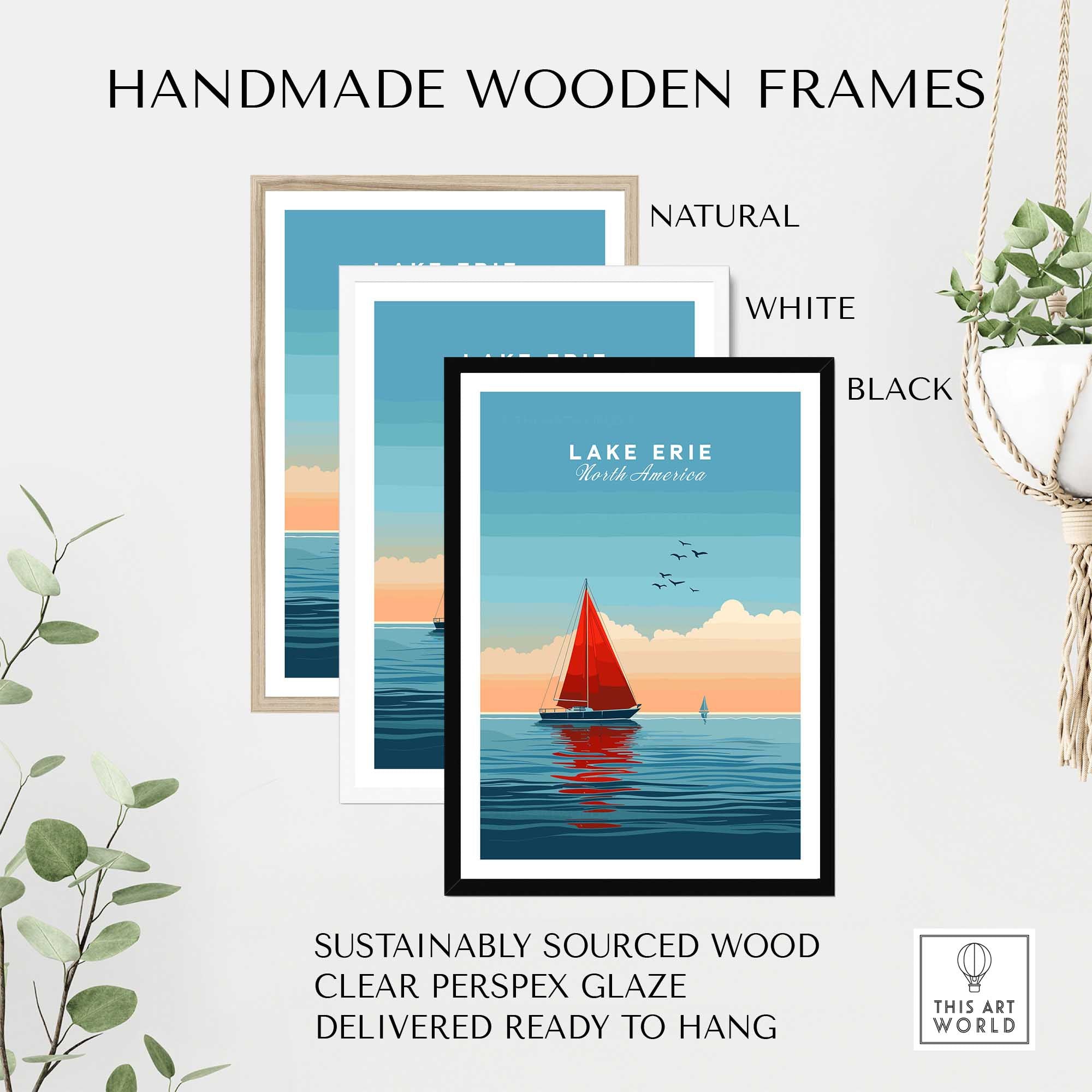 Lake Erie Travel Poster-This Art World