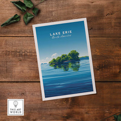 Lake Erie Travel Poster - Great Lakes-This Art World