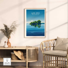 Lake Erie Travel Poster - Great Lakes-This Art World