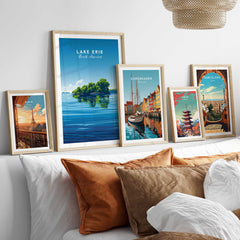 Lake Erie Travel Poster - Great Lakes-This Art World