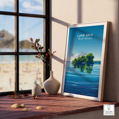 Lake Erie Travel Poster - Great Lakes-This Art World