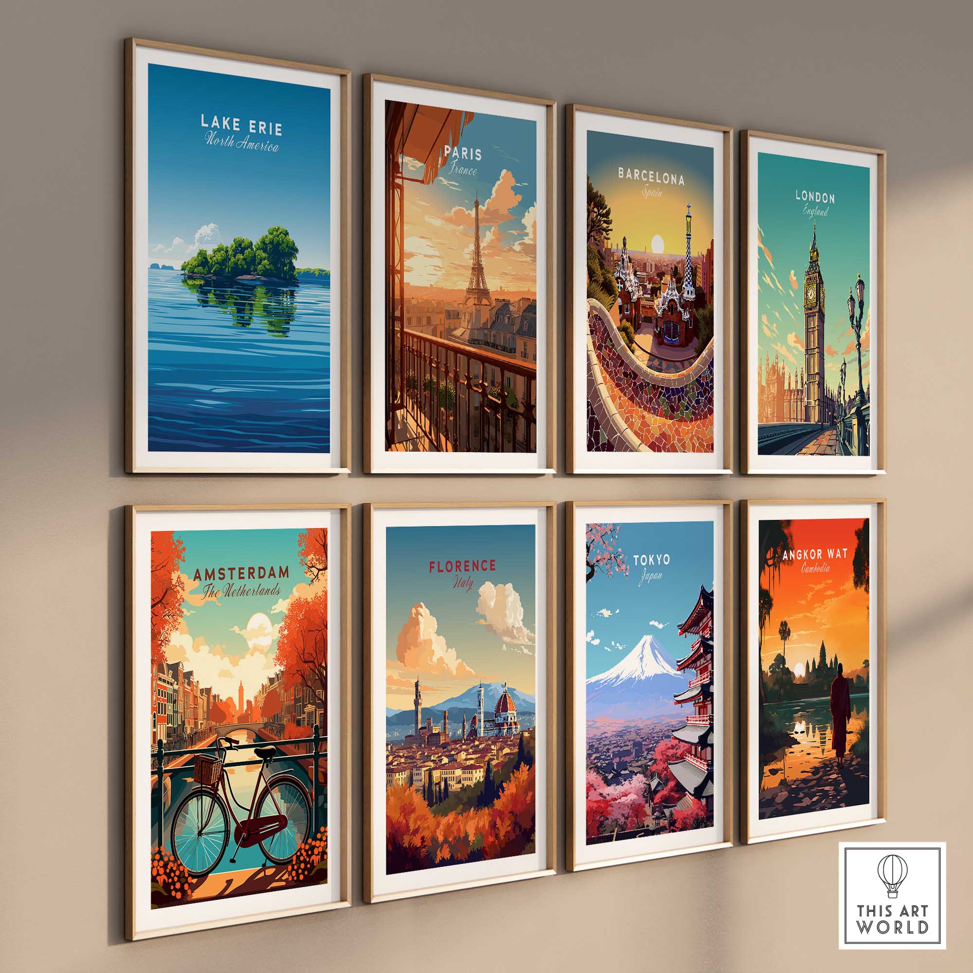 Lake Erie Travel Poster - Great Lakes-This Art World