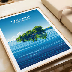 Lake Erie Travel Poster - Great Lakes-This Art World