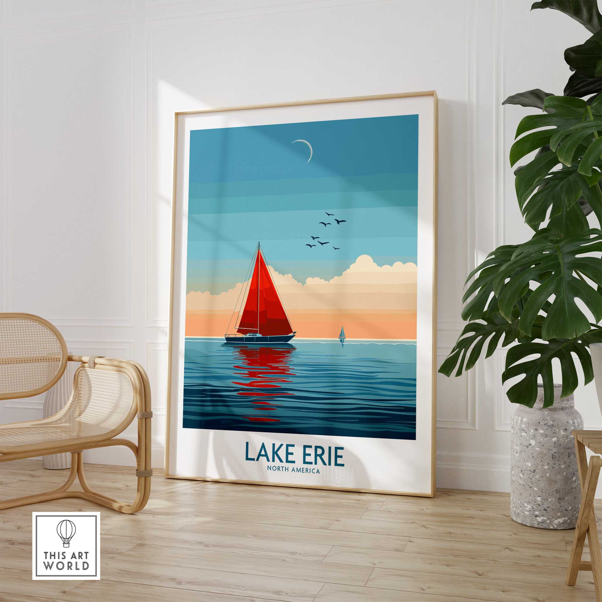 Lake Erie Travel Print-This Art World