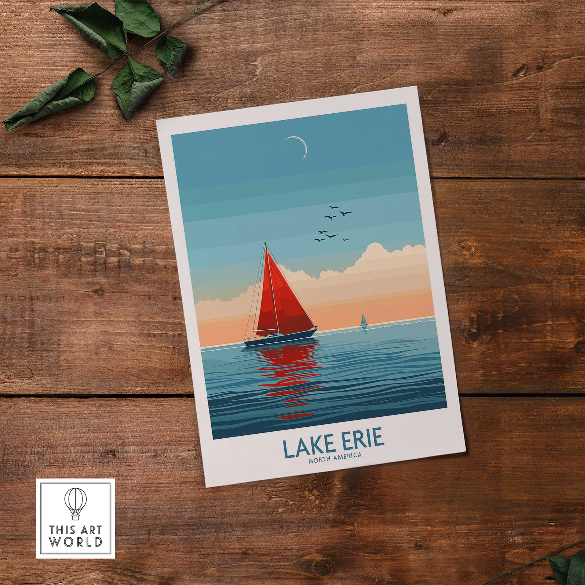 Lake Erie Travel Print-This Art World