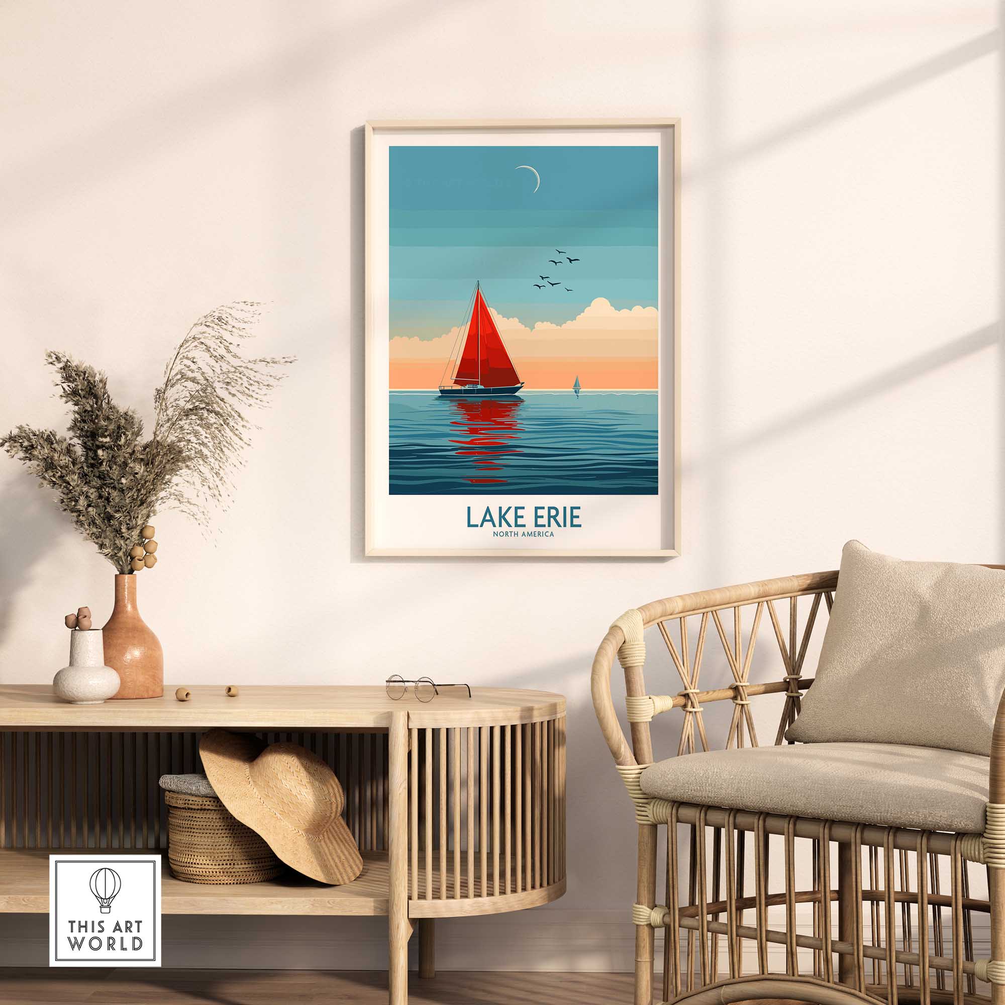 Lake Erie Travel Print-This Art World