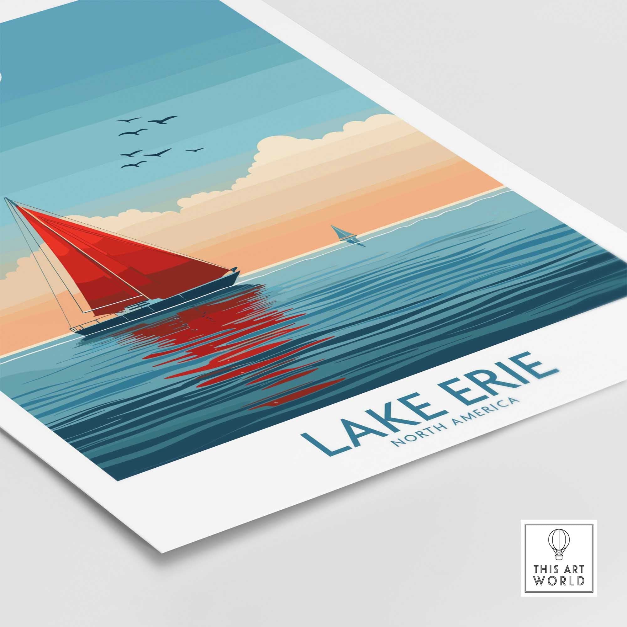 Lake Erie Travel Print-This Art World