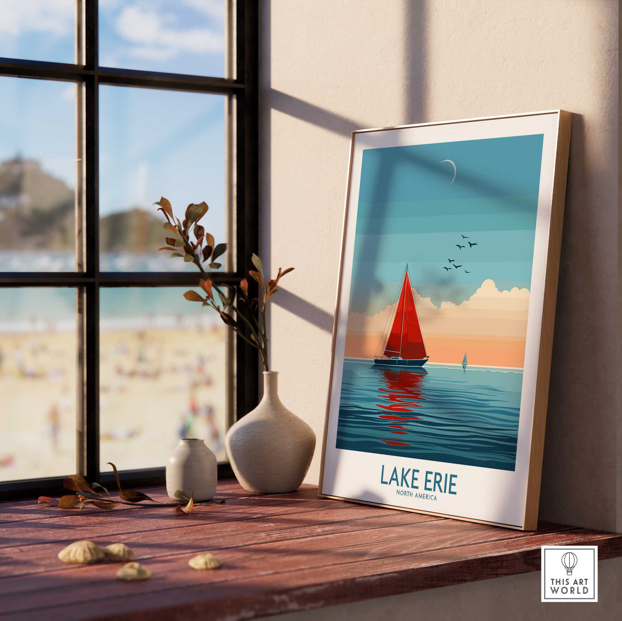 Lake Erie Travel Print-This Art World