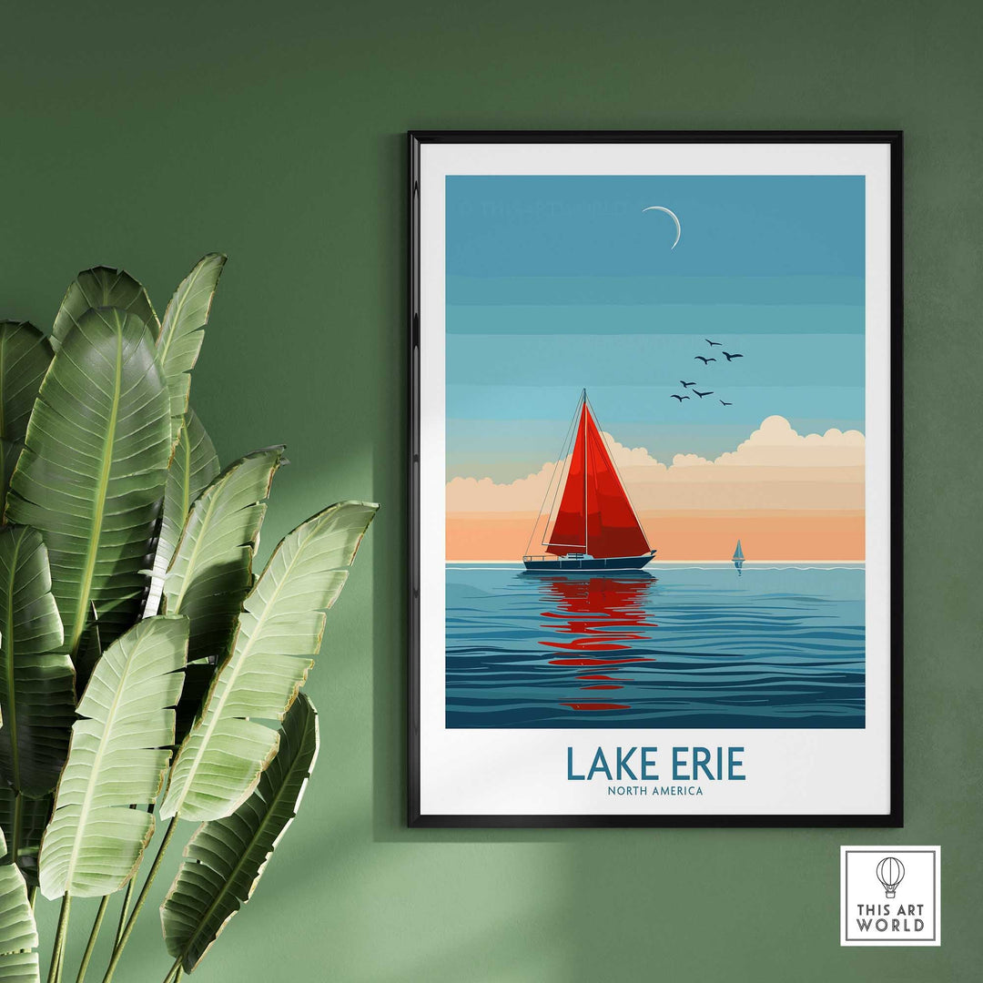 Lake Erie Travel Print-This Art World