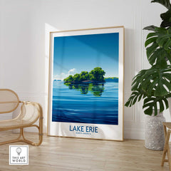 Lake Erie Travel Print - Great Lakes-This Art World